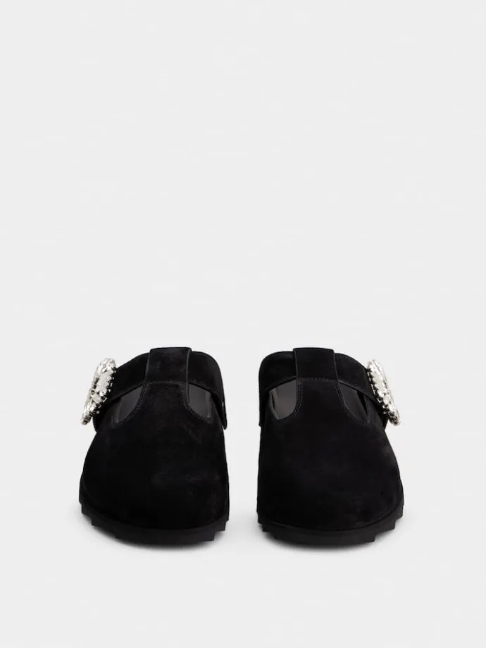 Roger Vivier Slidy Viv' Mules in suede Fashion