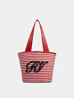 Roger Vivier Small Shopping Bag in raffia Best