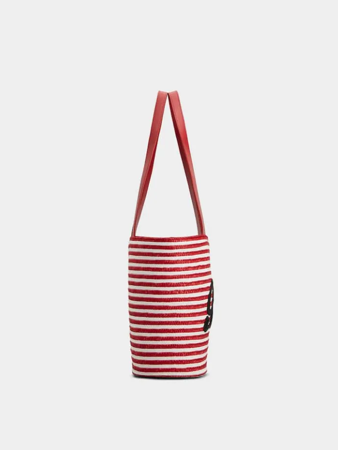 Roger Vivier Small Shopping Bag in raffia Best
