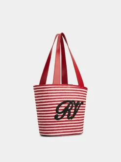 Roger Vivier Small Shopping Bag in raffia Best