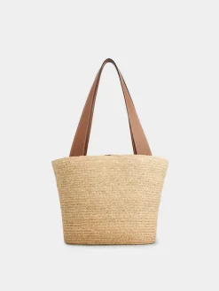 Roger Vivier Small Shopping Bag in raffia New