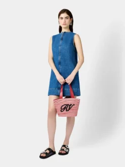 Roger Vivier Small Shopping Bag in raffia Best