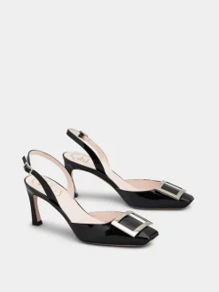 Roger Vivier Trompette Slingback Pumps in patent leather Clearance