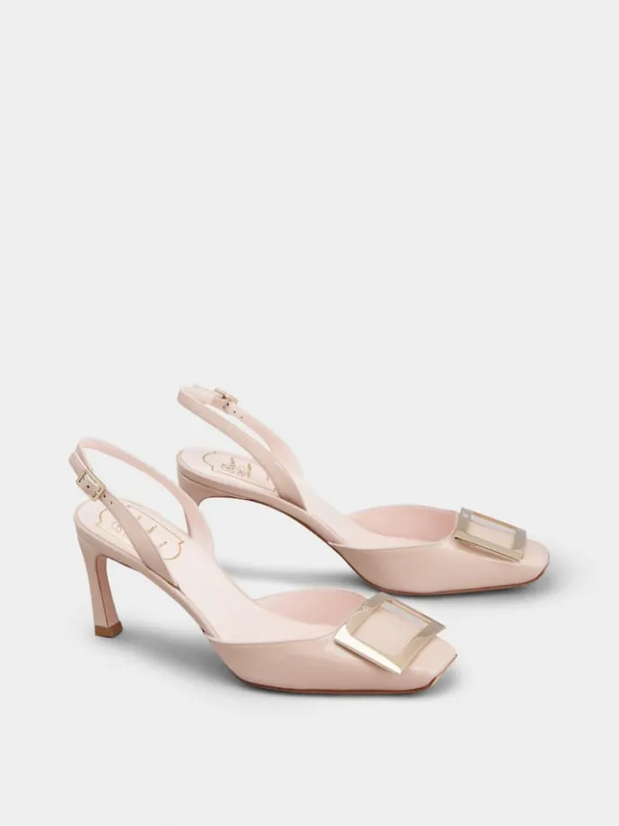 Roger Vivier Trompette Slingback Pumps in patent leather Discount