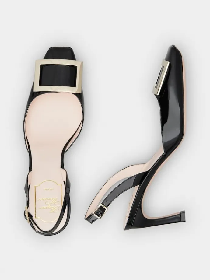 Roger Vivier Trompette Slingback Pumps in patent leather Clearance