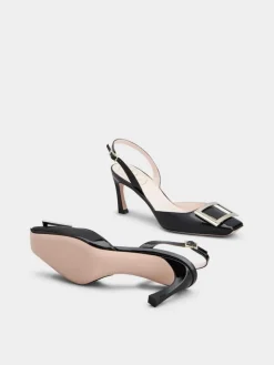 Roger Vivier Trompette Slingback Pumps in patent leather Clearance