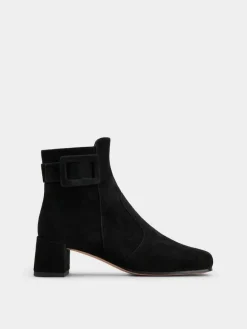 Roger Vivier Très Vivier Booties in suede Hot