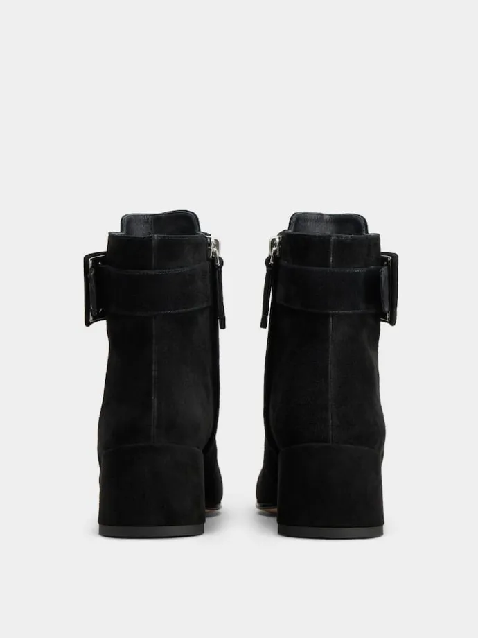 Roger Vivier Très Vivier Booties in suede Hot