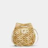 Roger Vivier Très Vivier Bucket Bag in raffia New