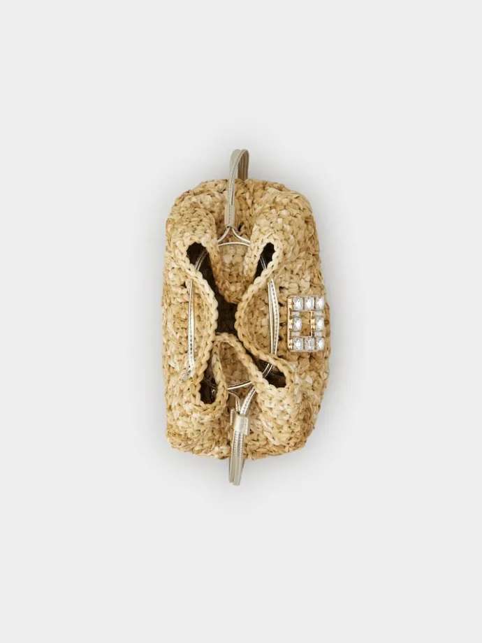 Roger Vivier Très Vivier Bucket Bag in raffia New