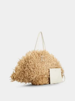 Roger Vivier Très Vivier Large Shopping Bag in raffia New