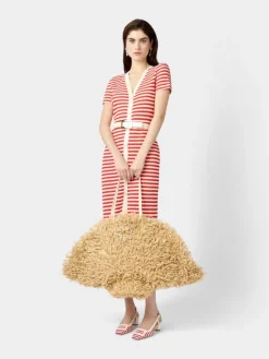 Roger Vivier Très Vivier Large Shopping Bag in raffia New