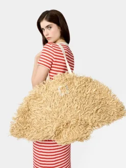 Roger Vivier Très Vivier Large Shopping Bag in raffia New