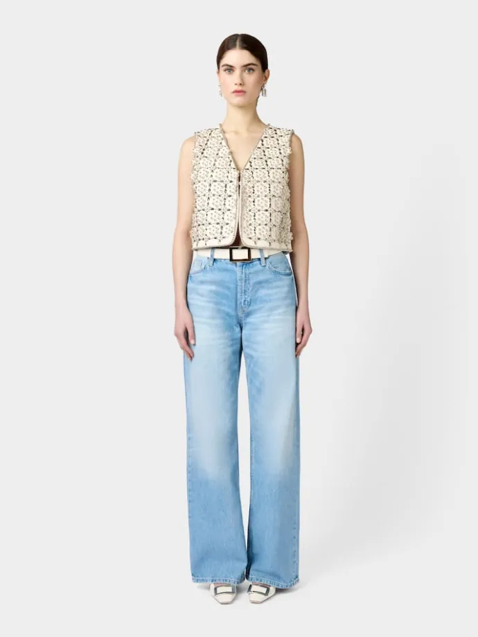 Roger Vivier Vest in leather Outlet
