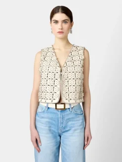 Roger Vivier Vest in leather Outlet