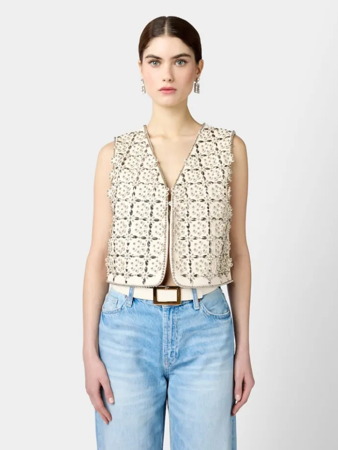 Roger Vivier Vest in leather Outlet