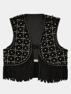 Roger Vivier Vest in suede Fashion