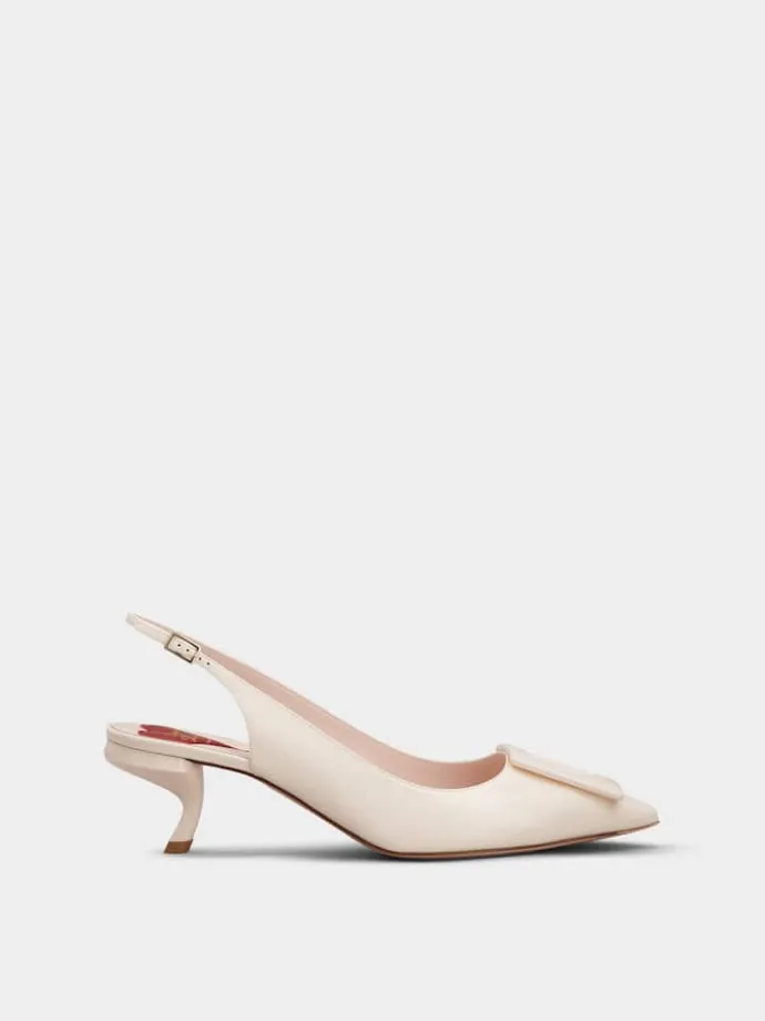 Roger Vivier Virgule Slingback Pumps in patent leather Hot