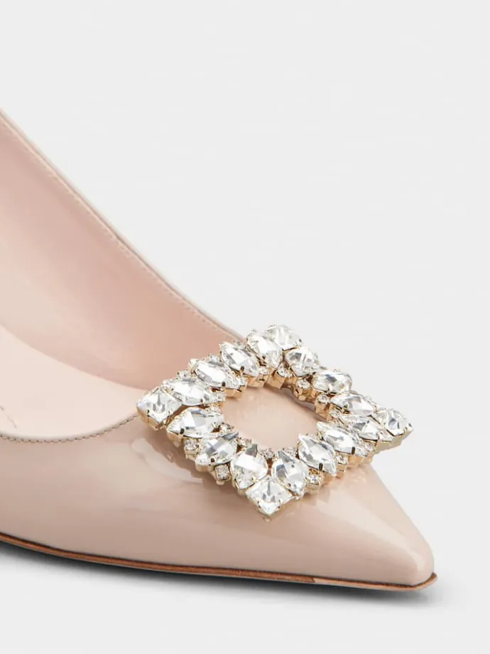 Roger Vivier Virgule Slingback Pumps in patent leather Best