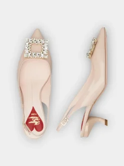 Roger Vivier Virgule Slingback Pumps in patent leather Best