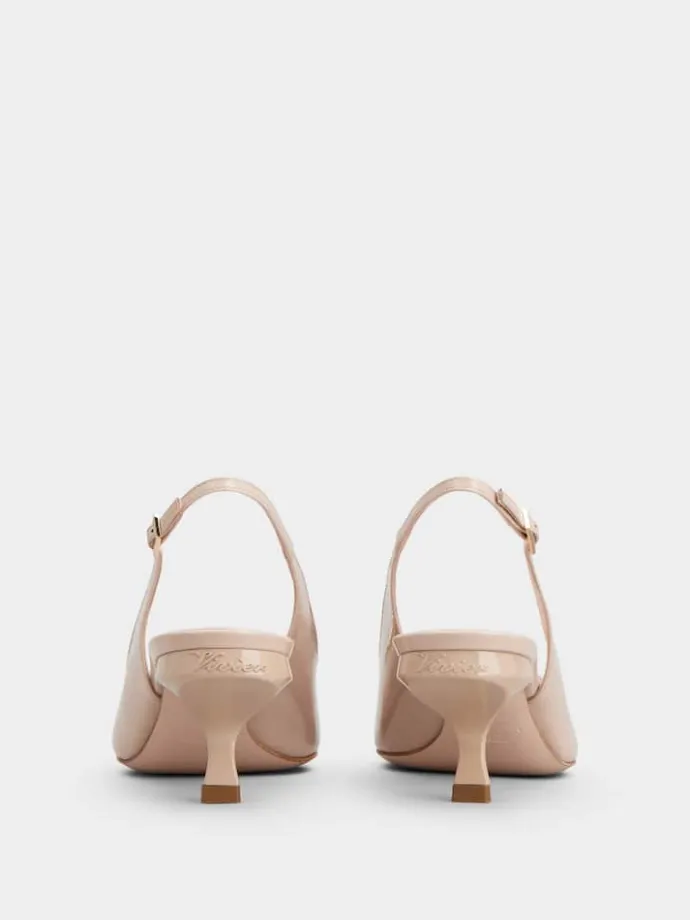 Roger Vivier Virgule Slingback Pumps in patent leather Best