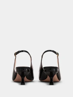 Roger Vivier Virgule Slingback Pumps in patent leather Outlet
