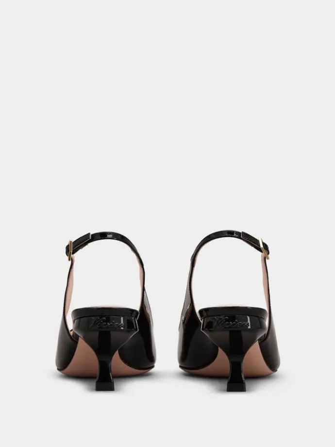 Roger Vivier Virgule Slingback Pumps in patent leather Outlet