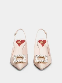 Roger Vivier Virgule Slingback Pumps in patent leather Best