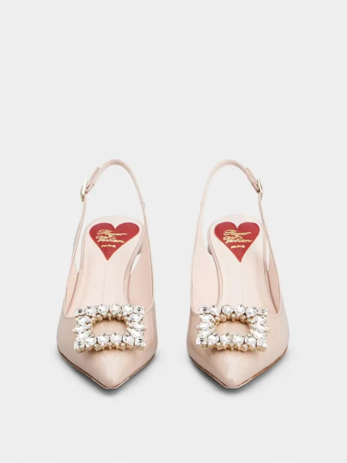 Roger Vivier Virgule Slingback Pumps in patent leather Best