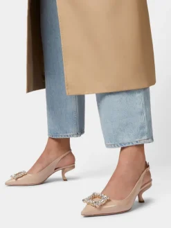 Roger Vivier Virgule Slingback Pumps in patent leather Best
