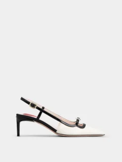 Roger Vivier Viv’ Canard Slingback Pumps in patent leather Clearance
