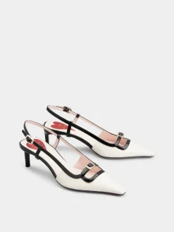 Roger Vivier Viv’ Canard Slingback Pumps in patent leather Clearance