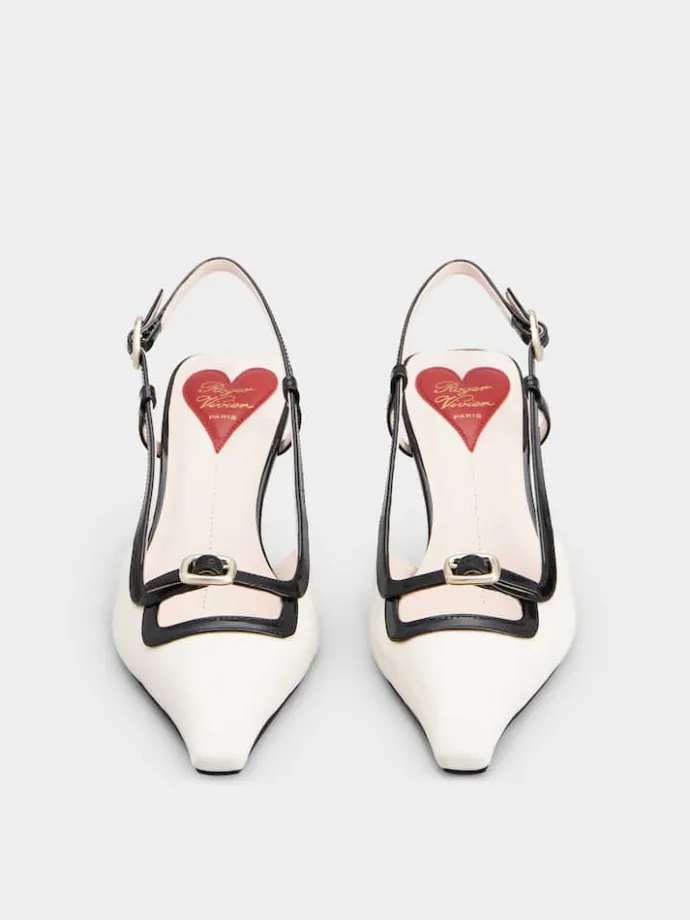 Roger Vivier Viv’ Canard Slingback Pumps in patent leather Clearance