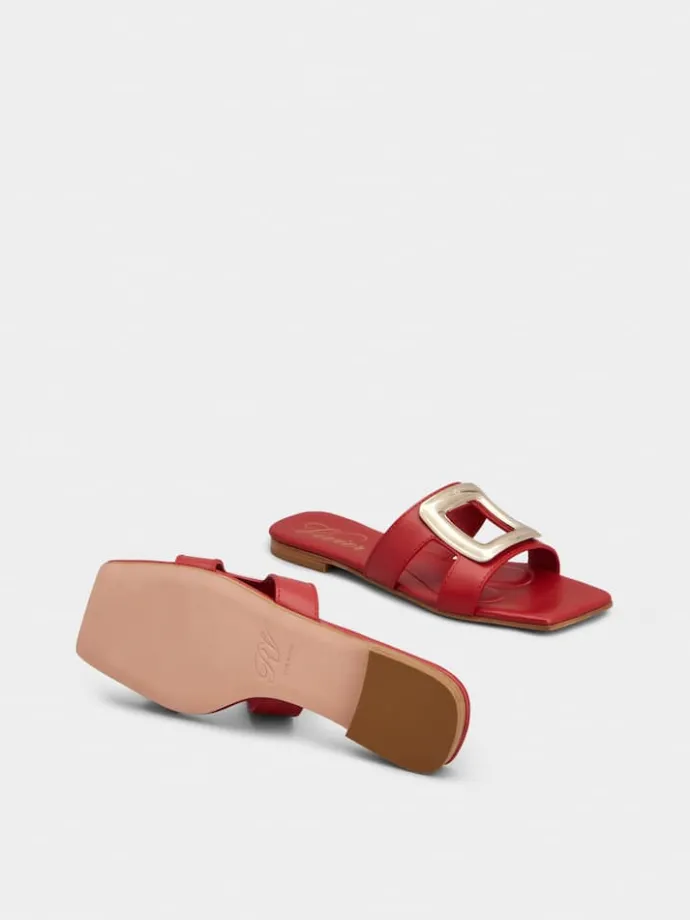 Roger Vivier Viv' by the Sea Mules in leather Clearance