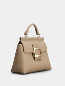 Roger Vivier Viv' Cabas Bag in leather Discount