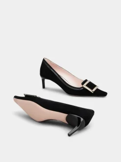 Roger Vivier Viv' Canard Pumps in suede Best