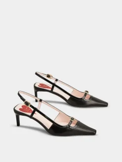 Roger Vivier Viv' Canard Slingback Pumps in leather Fashion