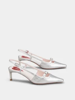 Roger Vivier Viv' Canard Slingback Pumps in leather Fashion