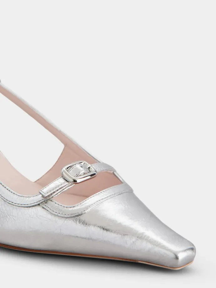 Roger Vivier Viv' Canard Slingback Pumps in leather Fashion