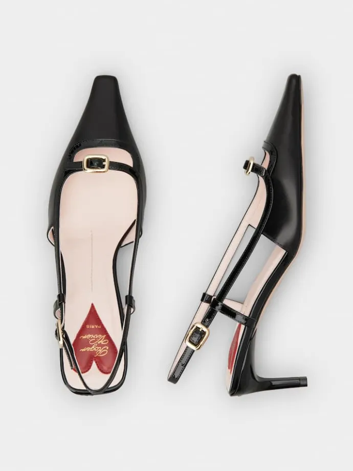 Roger Vivier Viv' Canard Slingback Pumps in leather Fashion