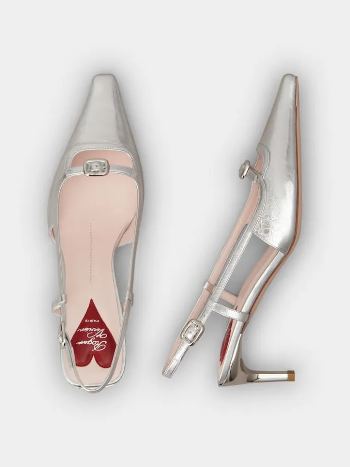 Roger Vivier Viv' Canard Slingback Pumps in leather Fashion