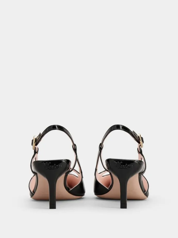 Roger Vivier Viv' Canard Slingback Pumps in leather Fashion