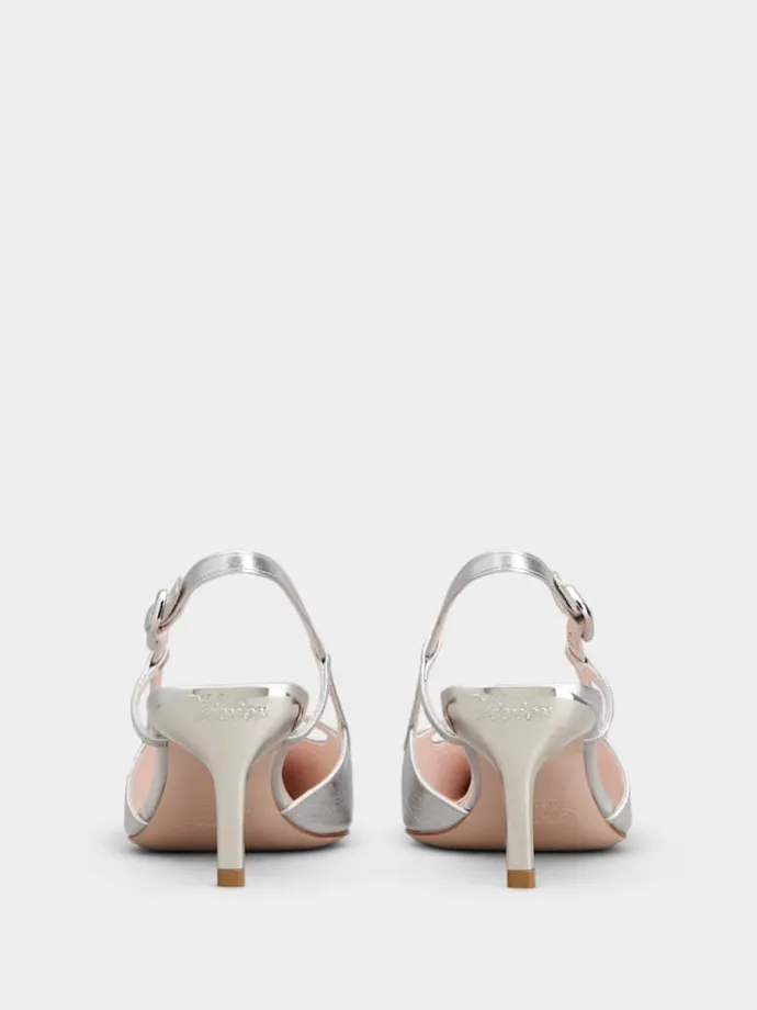 Roger Vivier Viv' Canard Slingback Pumps in leather Fashion