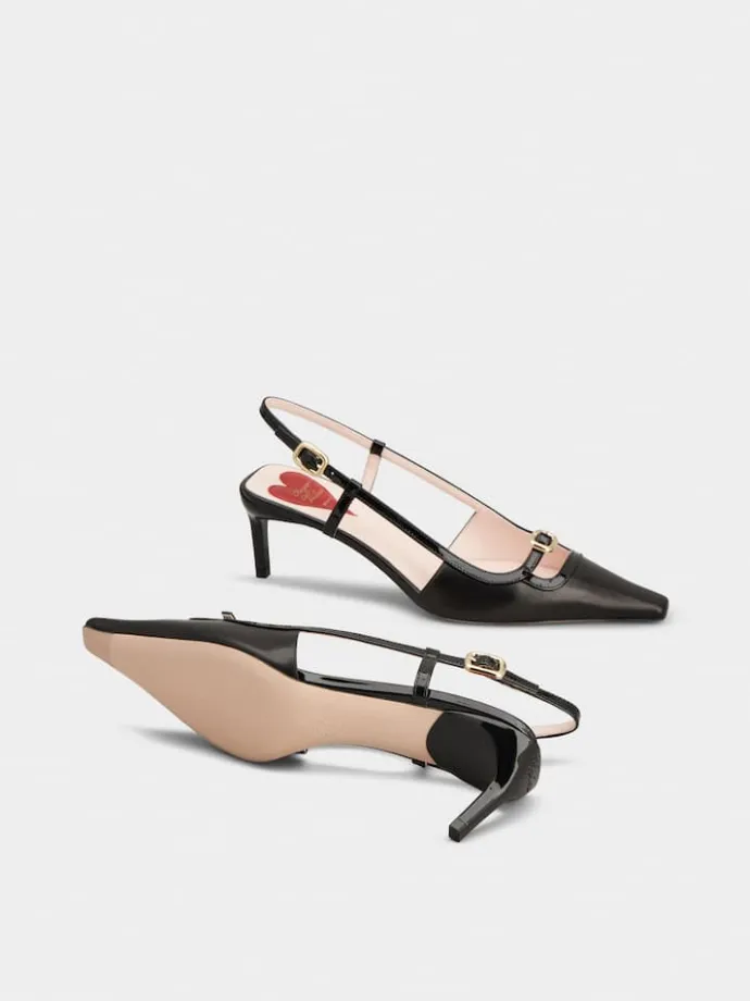 Roger Vivier Viv' Canard Slingback Pumps in leather Fashion