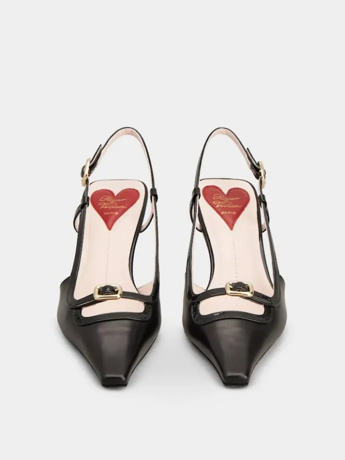 Roger Vivier Viv' Canard Slingback Pumps in leather Fashion