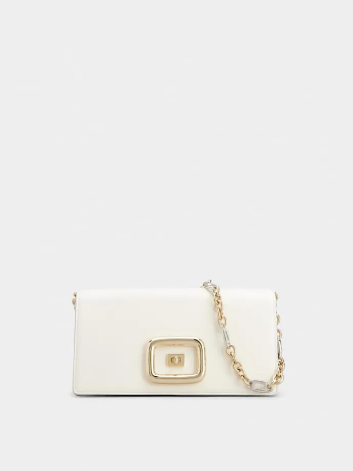 Roger Vivier Viv' Choc Bag in leather New