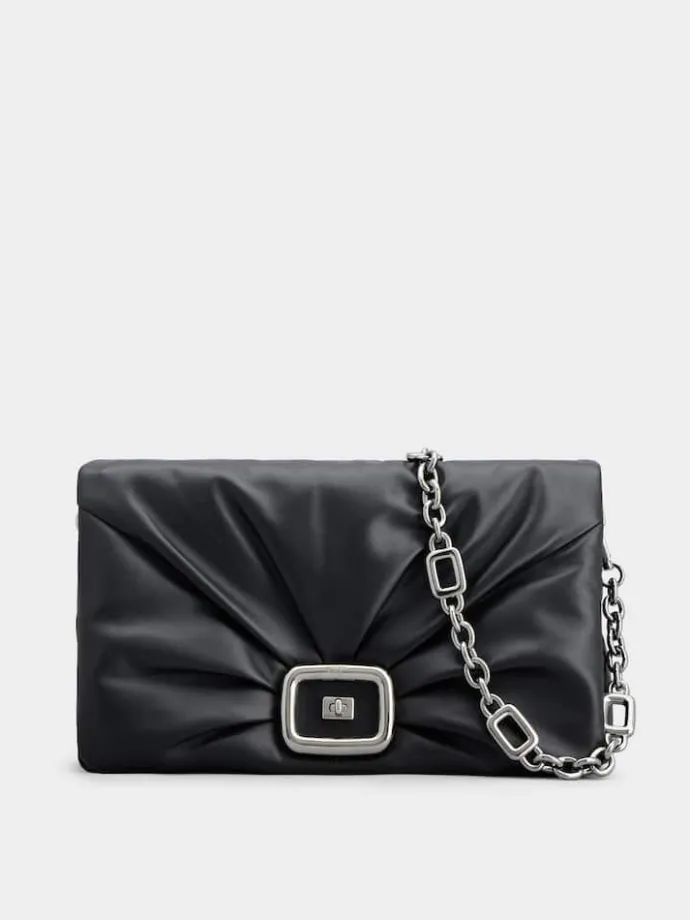 Roger Vivier Viv' Choc Large Bag in leather Fashion