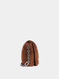 Roger Vivier Viv' Choc Large Bag in suede Outlet