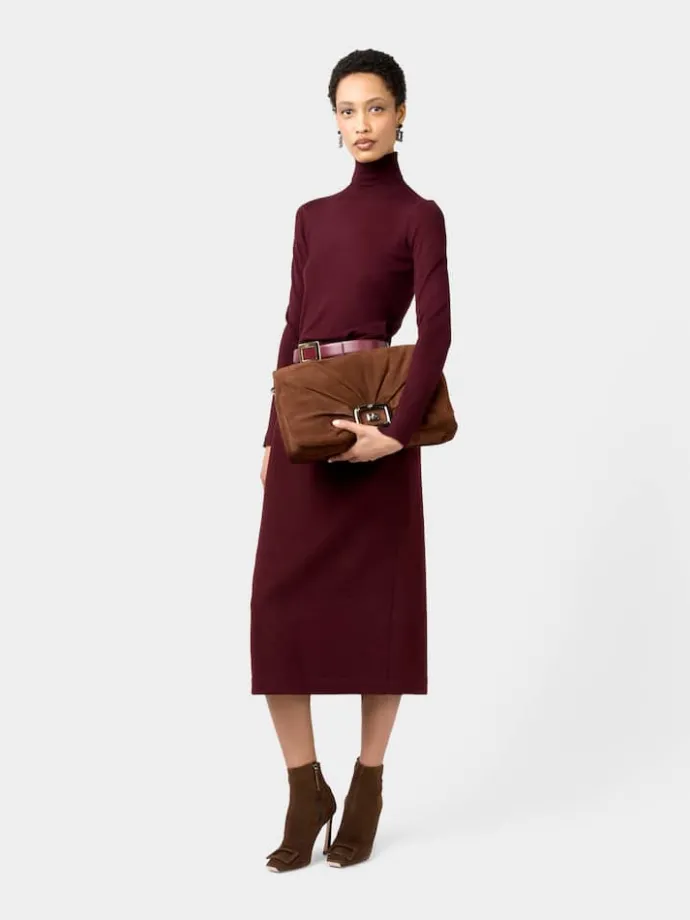 Roger Vivier Viv' Choc Large Bag in suede Outlet