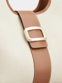 Roger Vivier Viv' Choc Medium Shopping Bag in canvas Sale